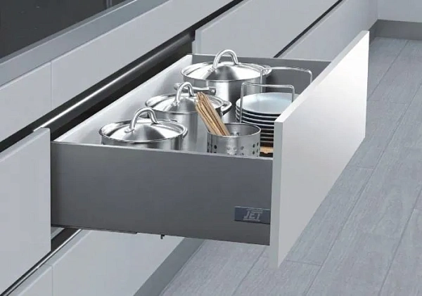 Ящик JETBOX ULTRA Push Open Н-170 с дов. полн. выдв. 300мм белый JET