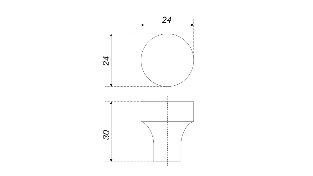Ручка-кнопка 333W.4 BOYARD (40)