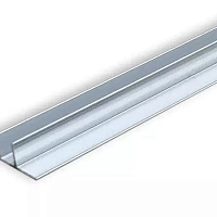 Планка для мебельного щита Н-10,0 Матовая(F-образная) L-600 