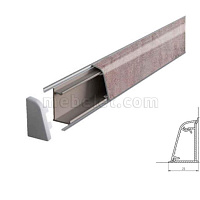 2927/Верона Плинтус TwinC 4,2м SLOTEX