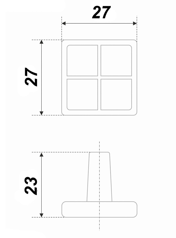 Ручка-кнопка 114MAB.4/Bg  BOYARD (70)