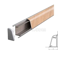 7120/Дуб Карпентер Плинтус TwinC 4,2м SLOTEX