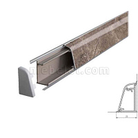 2340/Глория Плинтус TwinC 4,2м SLOTEX