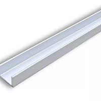 Планка для мебельного щита Н-4,0 торцевая серебро L-600 