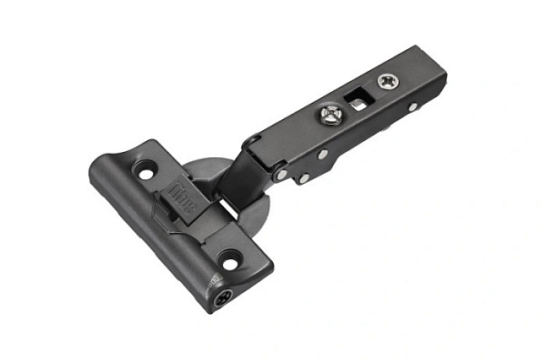 Петля накладная с доводчиком 110* T-type б/планки TeraBlack Glissando Titus 
