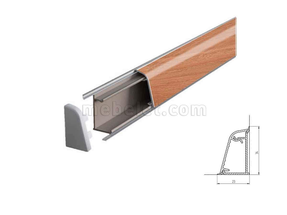 3259/Дуб Французский Плинтус TwinC 4,2м SLOTEX