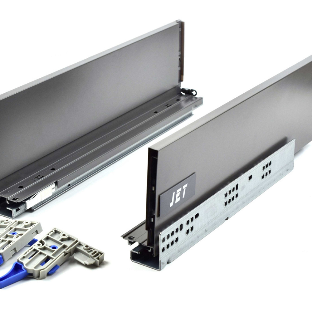 Ящик JETBOX ULTRA Н-120 с дов. полн. выд.350мм антрацит JET