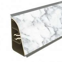 Плинтус Мрамор Итальянский (мрамор белый) 3м KORNER