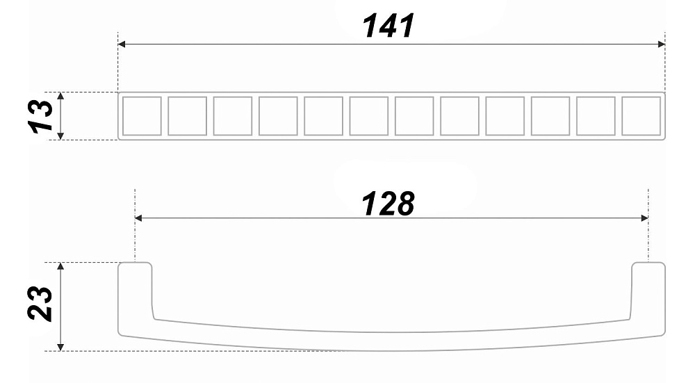 Ручка-скоба 120MAB/Bg.4/128  BOYARD (40)