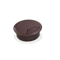 Розетка под кабель, темно-коричневый (уп 100 шт) JET