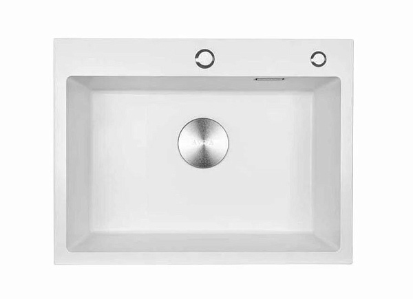 Мойка 600*450*210мм (3мм толщ.) Белый нано+ коландер +дозатор+сифон AVIVACOM
