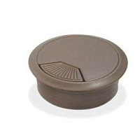 Розетка под кабель, светло-коричневый (уп 100 шт) JET