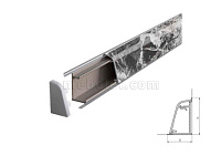 8053/Мистик Марбл Плинтус TwinC 4,2м SLOTEX
