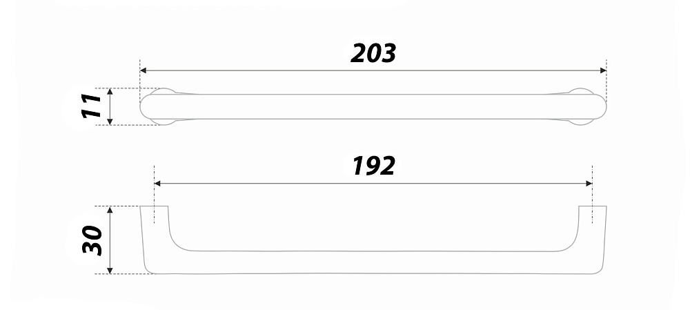 Ручка-скоба 290BAF.4/192 BOYARD (25)