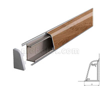 2613/Шотландский Дуб Плинтус TwinC 4,2м SLOTEX