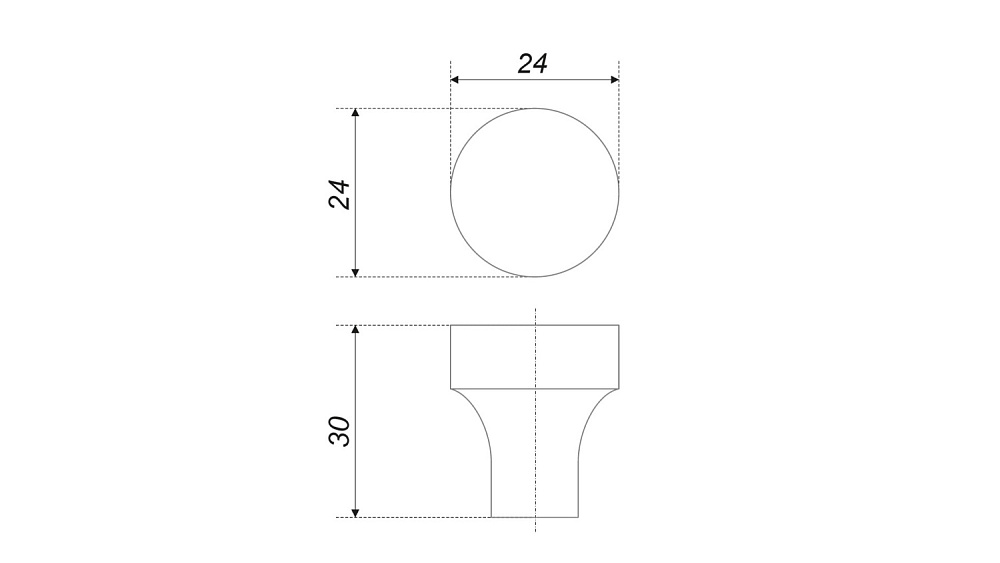 Ручка-кнопка 333CP.4 BOYARD (40)