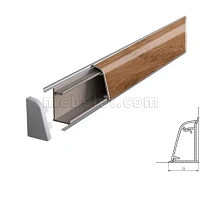 2613/Шотландский Дуб Плинтус TwinC 4,2м SLOTEX