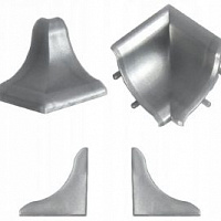 Комплект для плинтуса Мини LB-15 Алюминий Сатин KORNER