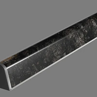 8113/Блэк Кварцит Плинтус TwinC 4,2м SLOTEX