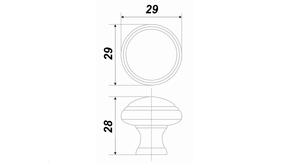 Ручка-кнопка 400BL.4 BOYARD (40)