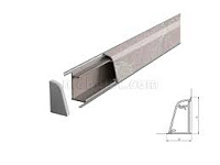 6035/Мрамор Серебристый Плинтус TwinC 4,2м SLOTEX
