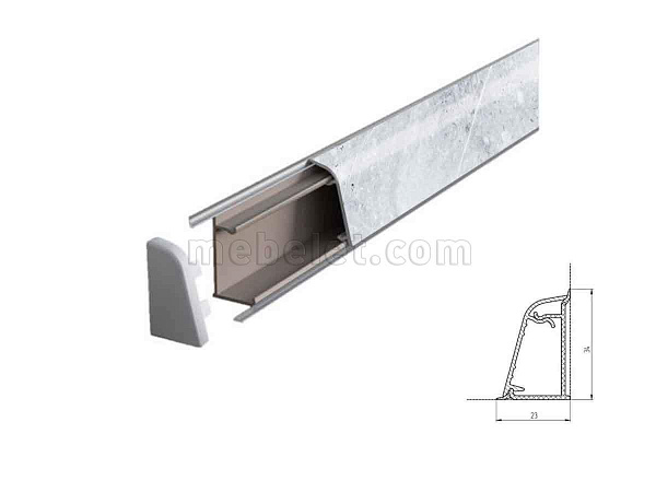 2342/Итальянский Камень Плинтус TwinC 4,2м SLOTEX