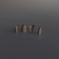 Комплект для плинтуса TwinС 15/Cacao