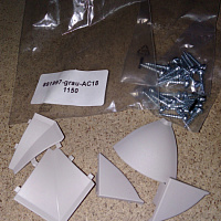 Комплект заглушек к плинтусу АС18 Серый EGGER