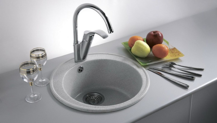 Мойка 490*490 круглая 02 Шампань