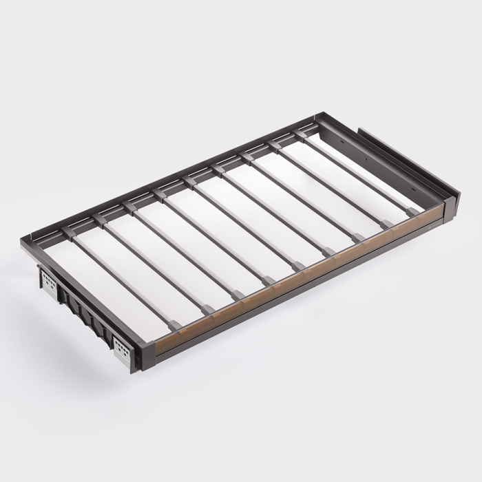 Вешалка для брюк 550*465*70 со стекл панелью, полн. выдв с довод. цвет Naka, Unihopper