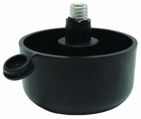 Ножка (ОП) на шаровой опоре 50*27, черная (500) BOYARD