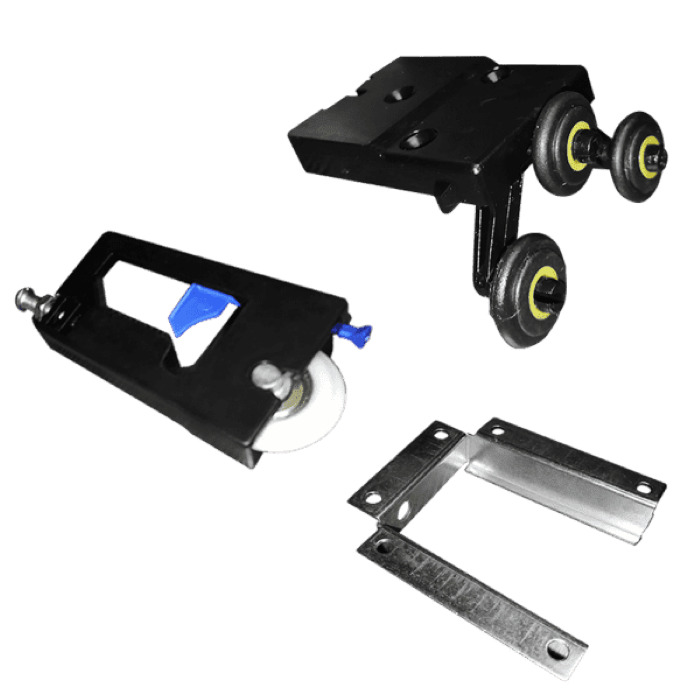 Комплект роликов для легких дверей 16мм (2верх+2ниж) пластик PREMIAL