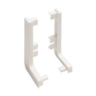 Комплект торцевых заглушек к профилю L(лев+прав) белый глянец ,GOLA,