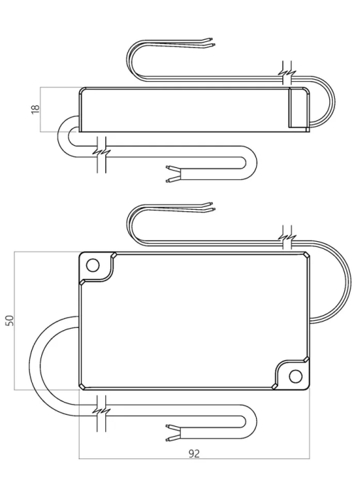 Блок питания для светодиодной ленты GCV220В/12В 36Вт