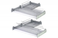 Посудосушитель 2-ур. база 600мм угловой хром