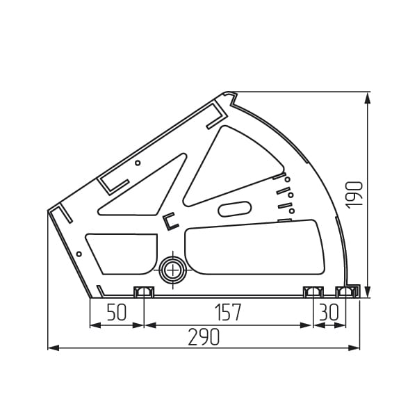 Механизм для обувниц 2секции (белый) (60)