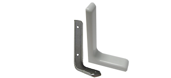 Консоль с накладкой L120мм, белая JET (уп.-200шт)